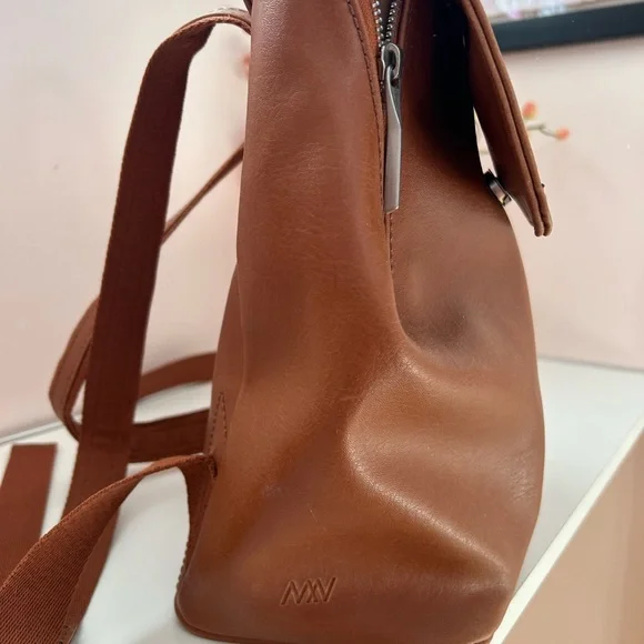 Matt & Nat Cognac Vegan Leather Backpack - Picture 3 of 7